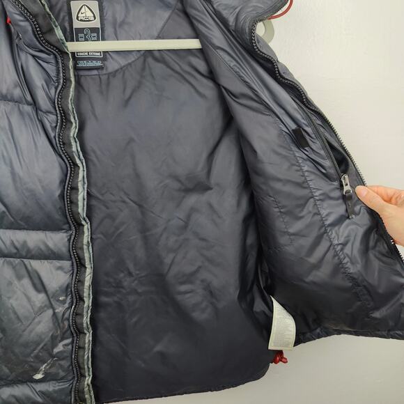 Vintage Y2K Nike ACG Down Puffer Vest Womens Small Dark Blue Full Zip Hooded - Picture 6 of 14